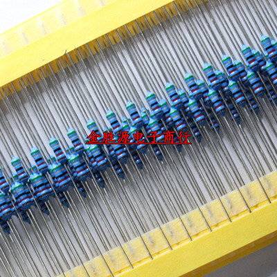 1/4W金属膜电阻0.25W 35.7R 357R 3.57K 3570欧 35.7K 357K 100只