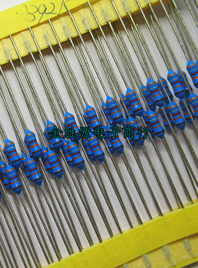 1/4W金属膜电阻 39.2R 392欧 3.92K 3920欧 39.2K 392K 0.25W色环