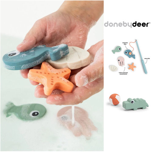 丹麦Donebydeer宝宝益智早教玩具 钓鱼玩具 洗澡沐浴玩具