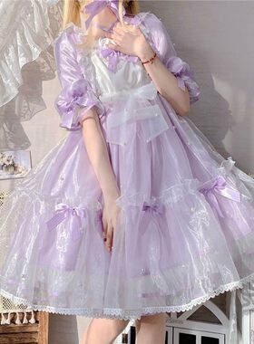 洛丽塔原创设计Lolita珀尔公主op夏季甜美可爱在逃公主连衣裙子