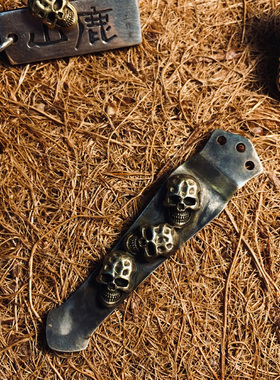 【山鹿/3骷髅】美国钢火风格steelflame 三孔背夹 爱默生蝴蝶ZT等