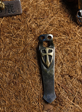 【山鹿/ 小十字盾】美国钢火风格steelflame 通用 手电横两孔背夹