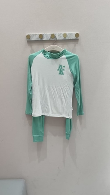 爱慕儿童  男女童同款撞色拼接小暖气套装 原379