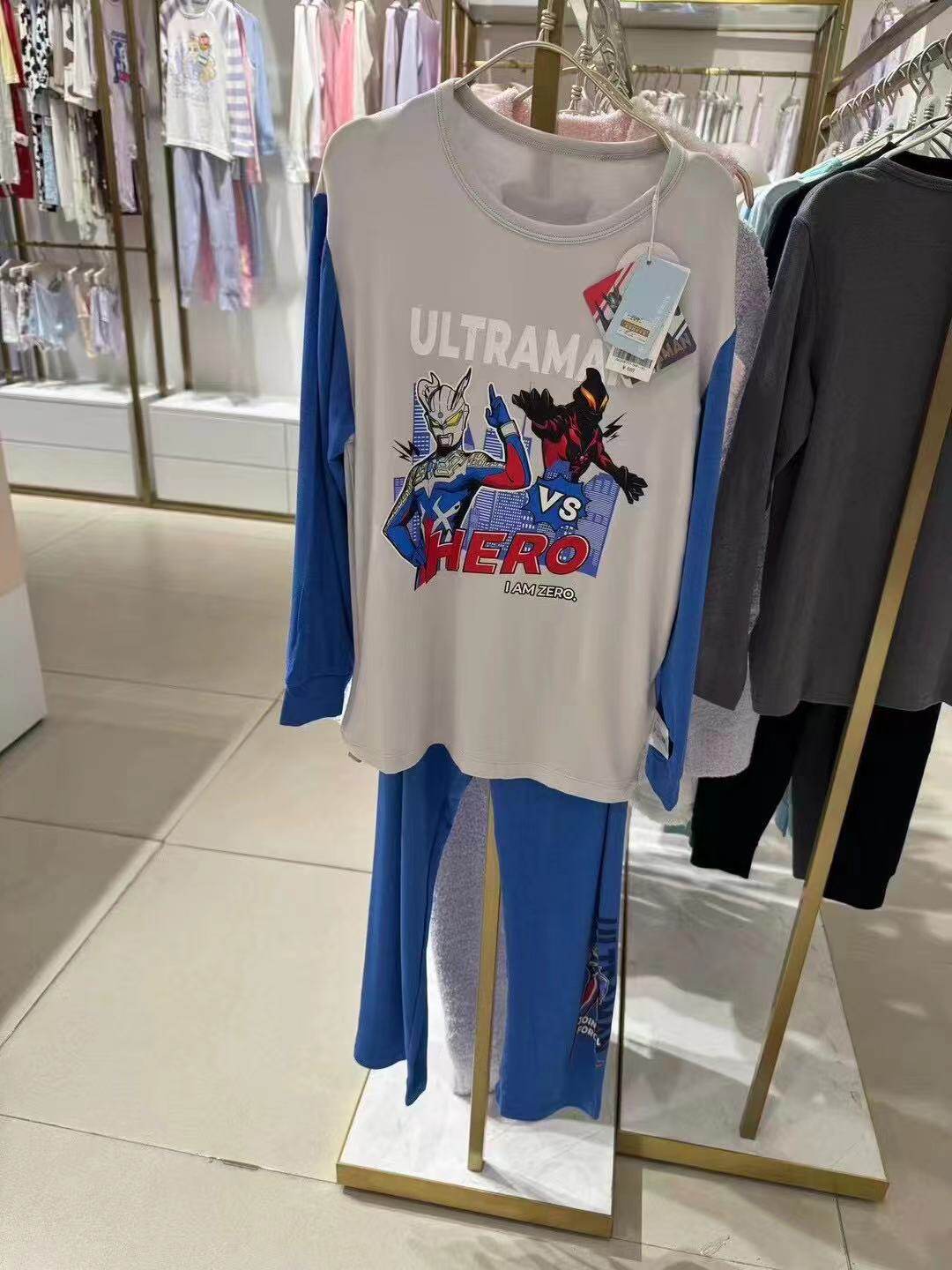 爱慕儿童 牛奶丝系列奥特曼联名款家居服套装 原699