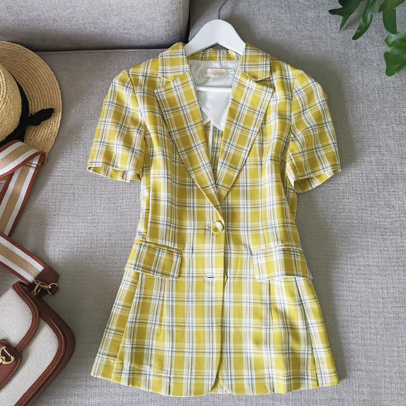 盐系减龄夏装薄款空调房外搭西服