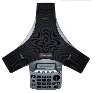 宝利通Polycom会议电话机IP模拟双线话机Soundstation DUO可扩展