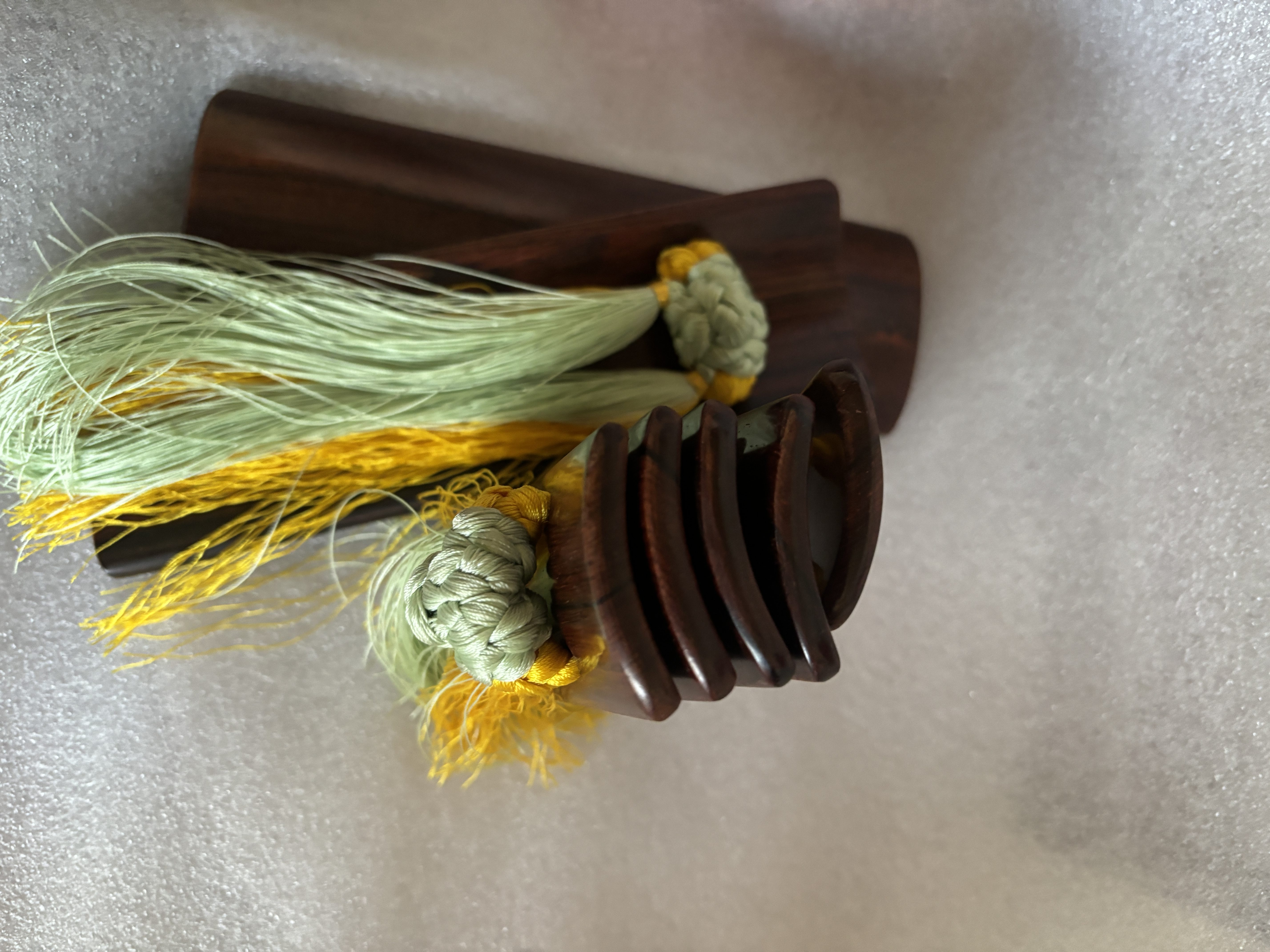 微凹黄檀木竹板成人快板快板纯手工