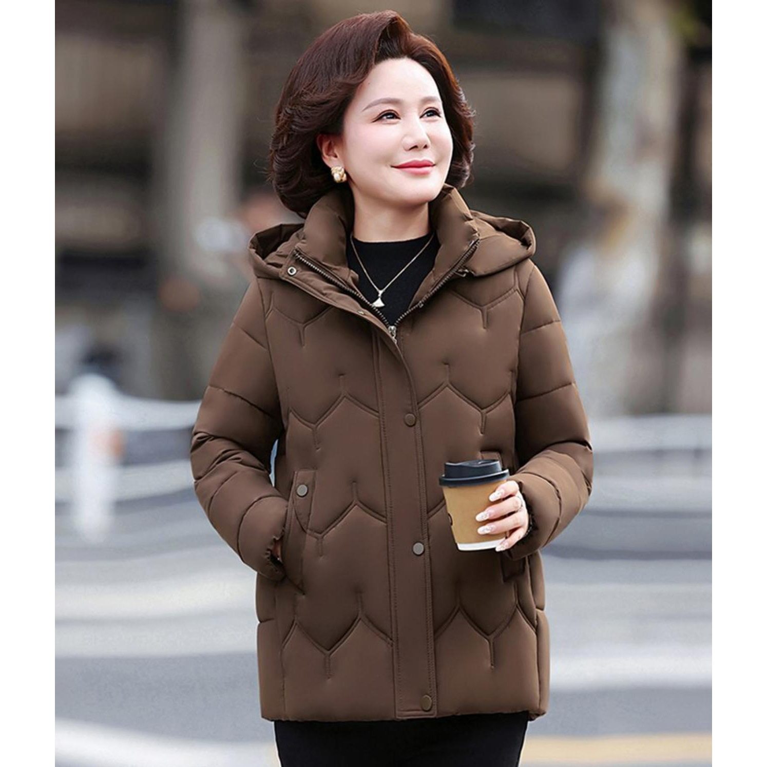 中年妈妈冬装棉衣加绒加厚羽绒棉服中老年人女装洋气棉袄保暖外套,女装/女士精品,棉衣/棉服,淘宝优惠券,粉丝福利购,淘宝优惠卷