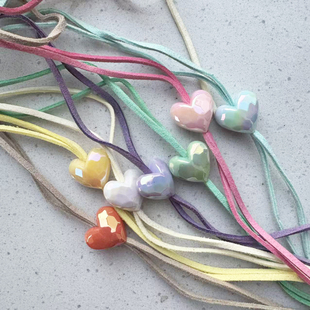 星愿天使的祝福配件diy彩色大五角星通孔串珠盲盒改车挂饰品工具