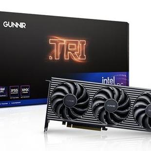 Intel蓝戟 B580 tri 12G 显卡游戏剪辑设计渲染高清娱乐 三风扇