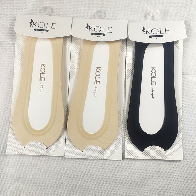KOLE康丽春夏季冰丝棉底防滑硅胶单鞋短袜子船袜女浅口隐形袜3001