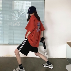 New style ~ early spring 2021 new Chinese painting graffiti show thin 3-color short sleeve T-shirt