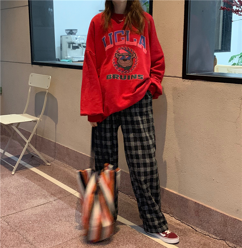 實拍實價~早春百搭格子褲+復古半身裙