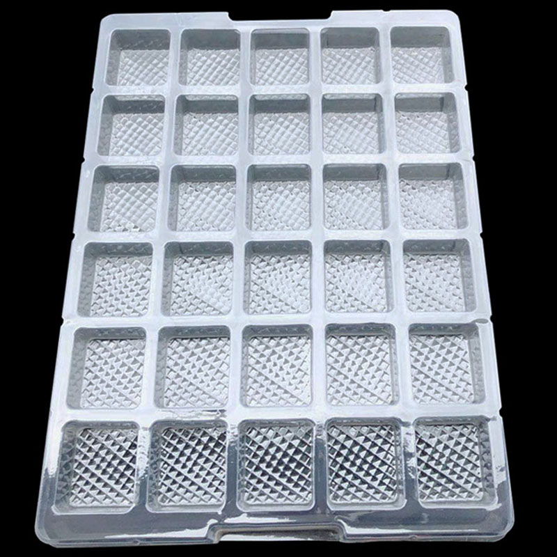 42方格吸塑盘托盘 格子包装加厚PET透明可订制防静电厂家直销现货