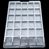 42方格吸塑盘托盘 加厚PET透明可订制防静电厂家直销现货 格子包装