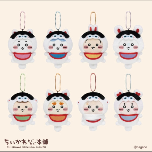 2/20号发售新品chiikawa吉伊卡哇川越伏见稻荷豆豆眼挂件乌萨奇