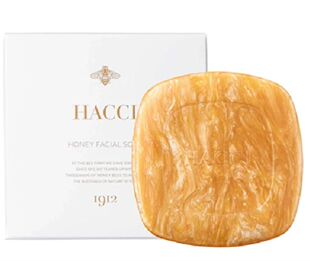 日本HACCI百年老铺养蜂园蜂蜜透白洁面皂缩水修护泡沫80g120g