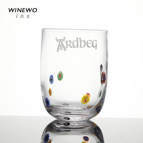 阿贝彩点星云杯中古威士忌酒杯