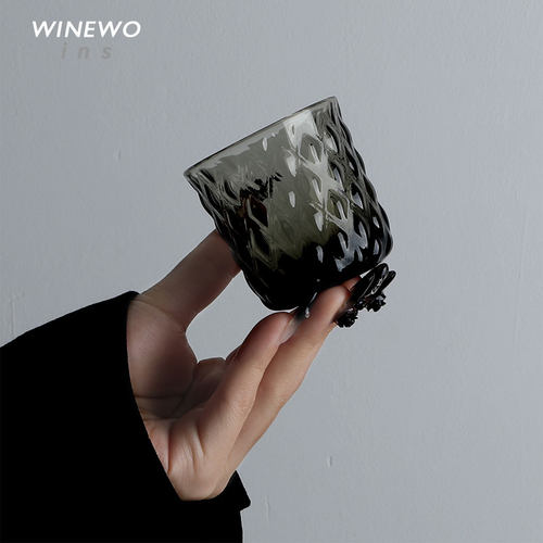 五十度灰菠萝格小酒杯灰色轨迹杯