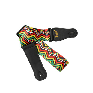 优质三维立体GS 02吉他背带电木通用加宽涤纶印花PVC袋长短可调节