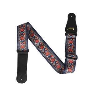 民族风碎花GS 02吉他背带电木通用加宽涤纶印花PVC袋自由调节长短