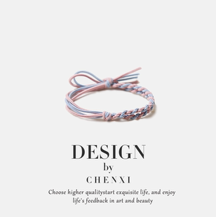 基础发圈拼色小清新百搭小皮筋少女心头绳森系扎马尾个性 网红发饰