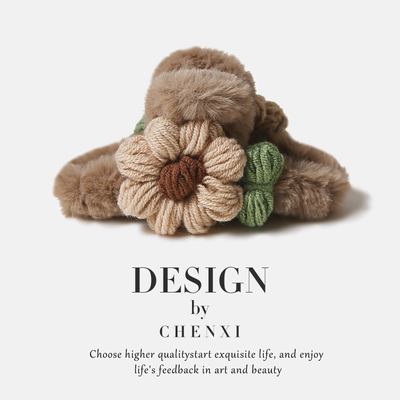 原创设计抓夹其他毛绒花朵抓夹