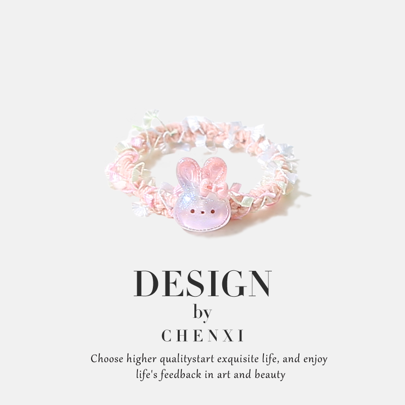 韩式爆款小兔子星星发圈