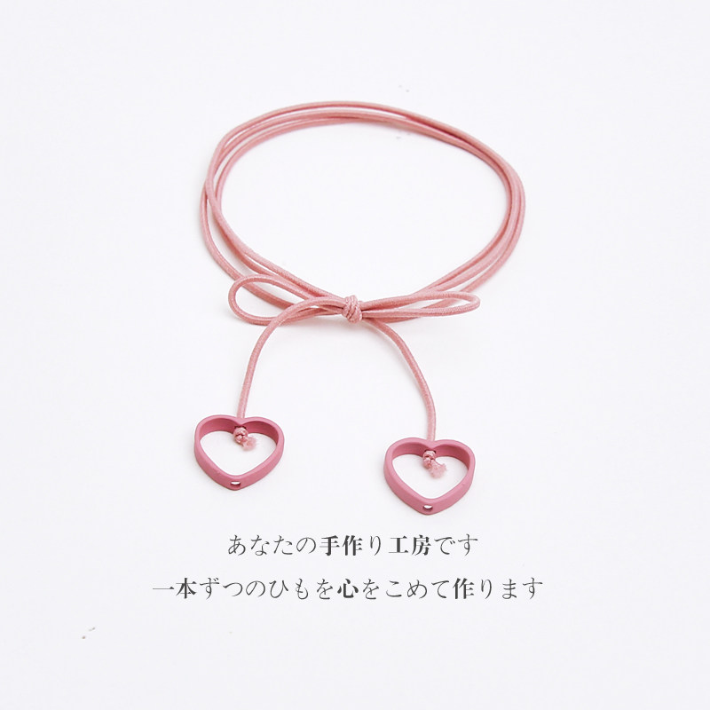 韩系可爱少女心小清新发绳网红萌系简约森系蝴蝶结爱心橡皮筋发饰