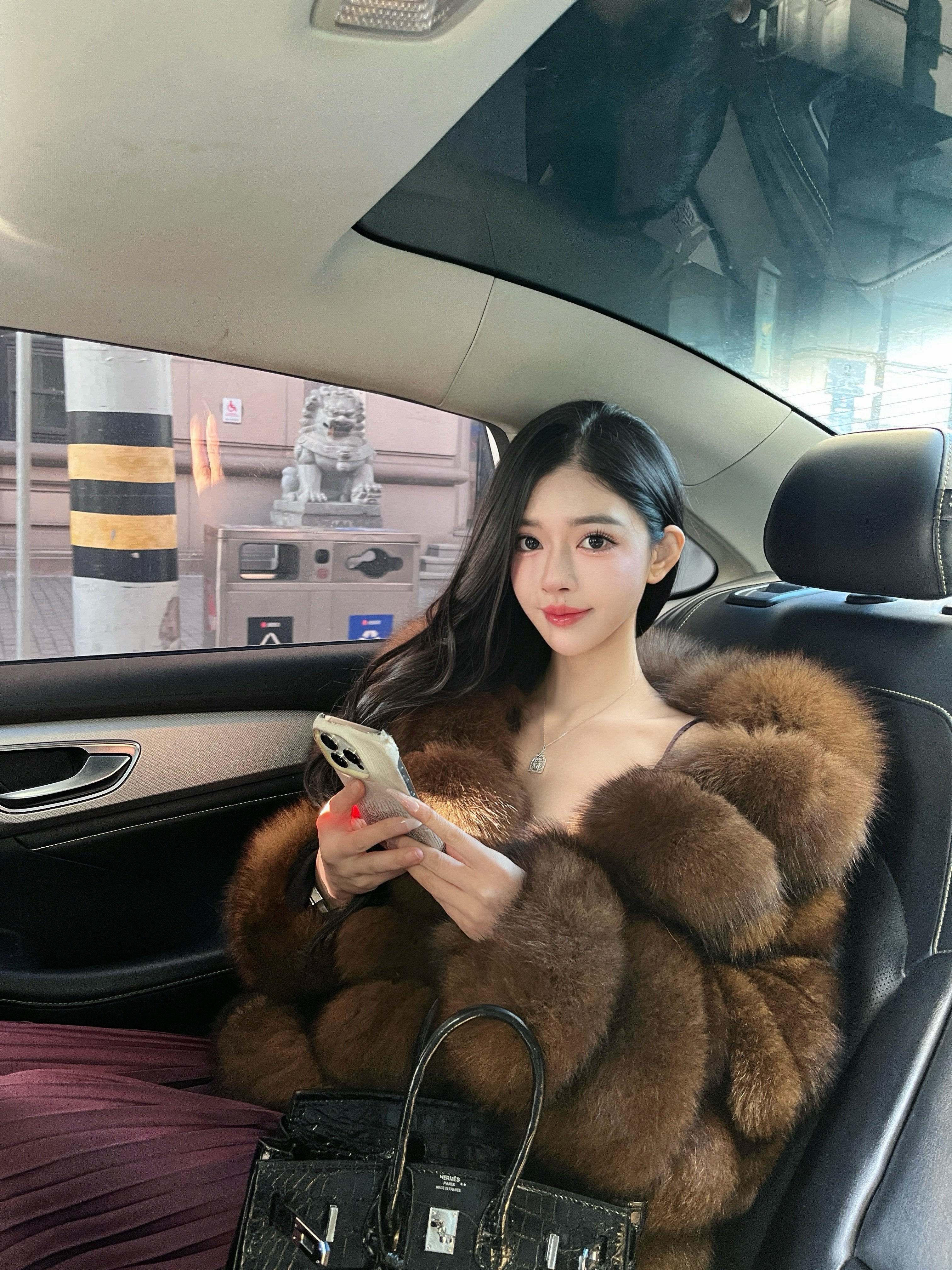 LOCK KK贵气姐姐进口紫貂狐狸毛皮草外套女短款翻领貂皮大衣,女装/女士精品,皮草,淘宝优惠券,粉丝福利购,淘宝优惠卷