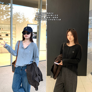 上衣胖mm洋气针织衫 28支澳毛绒麻花刺绣长袖 女 秋冬2 NAZ那子大码