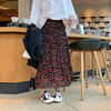 The child Large Broken flowers skirt 2019 Spring new fat mm Easy All-match fashion grace