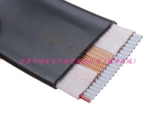 3M屏蔽排线20路1.27MM节距28AWG长5M黑色3517