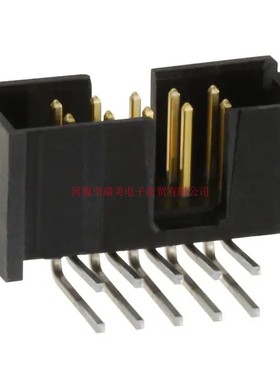 TE泰科AMP-Latch连接器2排10路2.54MM间距直角针座103311-1