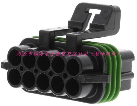 delphi德尔福metri-pack150电缆安装连接器2行10路黑色母12065425