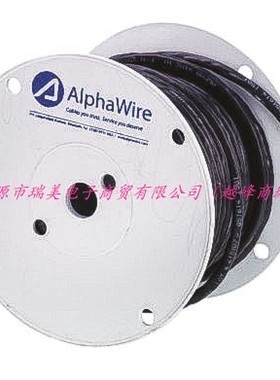 Alpha Wire多芯电缆5.74MM外径2芯18AWG无屏蔽30m长25062 BK005