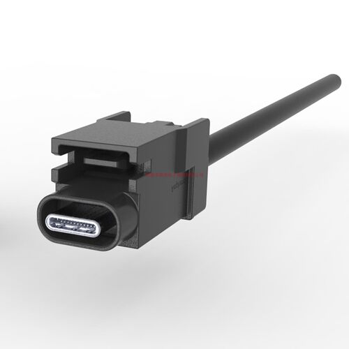 CAA00USBC002100 USB电缆C公型至C公型1米5Gbps屏蔽32AWG安费诺