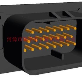 TE泰科电子3行23路面板安装黑色公印刷电路板连接器1-776200-1