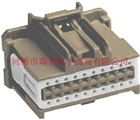 Molex莫仕STAC64汽车连接器2行20路通孔棕色母34729-0202