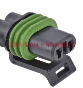 Delphi德尔福Metri-Pack 150电缆安装连接器2路黑色母10737794