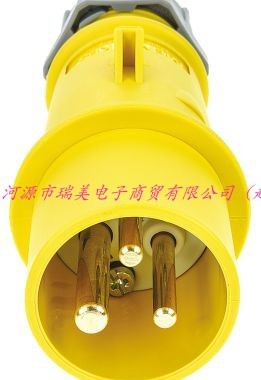 Mennekes曼奈柯斯黄色3P路工业电源AM-TOP插头16A110V电缆安装247