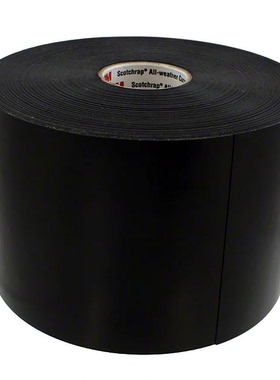 3M聚氯乙烯Scotchrap高粘性胶带76.2mm黑色50-UNPRINTED-3X100FT