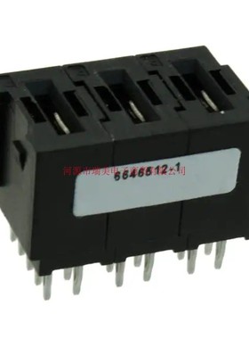 TE泰科FLATPAQ Elcon背板连接器镀金3路插座6646512-1