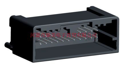 Molex莫仕Mini50汽车连接器2行20路通孔黑色公PCB管座34825-8200