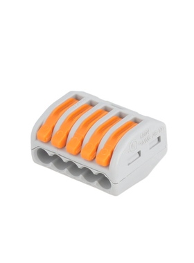 Wago万可接线端子排5路弹簧笼端接28-12AWG规格222-415