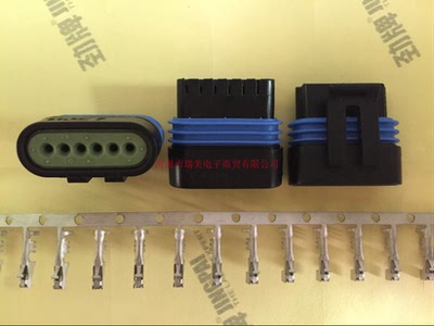 Delphi德尔福连接器Metri-Pack 150.2母6路黑色12162210