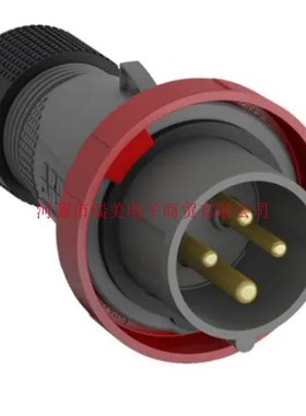ABB连接器3P+E工业电源32A插头2CMA101103R1000-332EP6W