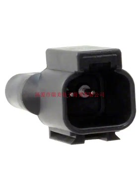 Deutsch德驰DT连接器1排2路自由悬挂公插座黑色DT04-2P-RT01