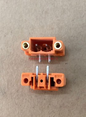 WAGO万可THT针型插座弯角5.08MM间距2极橙色231-532/108-000