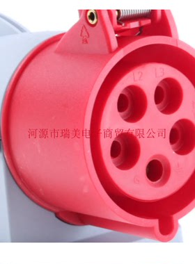 ABB连接器红色3P+N+E工业电源32A插座2CMA193139R1000-432RS6